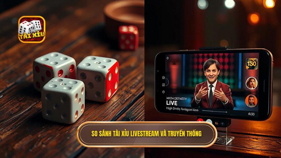 So sánh tài xỉu livestream và truyền thống