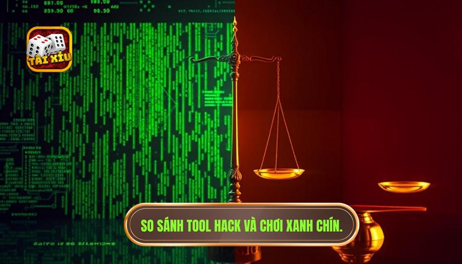 Bảng so sánh giữa Tool Hack và Chơi xanh chín